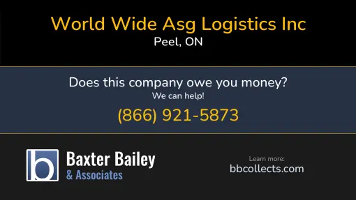 Updated Profile & Contacts for World Wide ASG Logistics Inc. DOT: 1128990  MC: 460014.   Located in Peel, ON L5S 1B1 CA. 