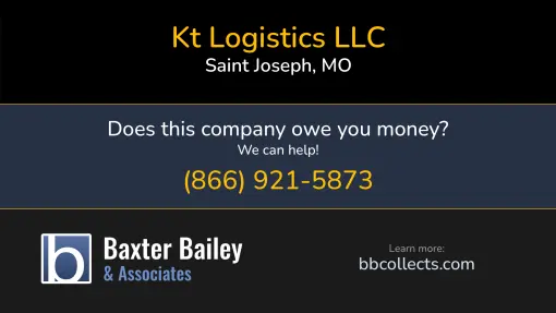 Updated Profile & Contacts for KT Logistics LLC. DOT: 1392462  MC: 529443.  MC: 529443.  Located in Saint Joseph, MO 64504 US. 