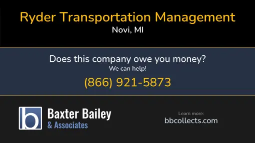 Updated Profile & Contacts for Ryder Transportation Management. DOT: 165420  MC: 140902.  MC: 140902.  Located in Novi, MI 48377 US. 
