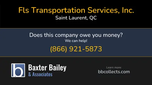 Fls Transportation Services, Inc. www.flstransport.com 400 Sainte Croix Saint Laurent, QC DOT:2214142 MC:208433 1 (514) 739-0939 1 (800) 739-0939