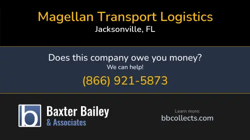 Magellan Transport Logistics www.magellantransportlogistics.com 2511 St Johns Bluff Rd Jacksonville, FL DOT:2221815 MC:293730 MC:293730 1 (866) 699-9394