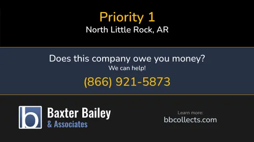 Priority 1 | 1 (501) 374-5960 Priority 1 www.priority1inc.com 1800 E Roosevelt Rd North Little Rock, AR DOT:2222837 MC:312916 1 (501) 374-5960 1 (888) 569-8035