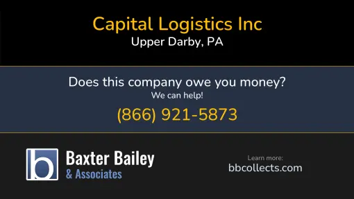 Updated Profile & Contacts for Capital Logistics Inc dba: Cl Freights. DOT: 3042959  MC: 45654.   Located in Upper Darby, PA 19082 US. 