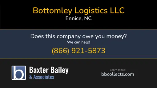 Updated Profile & Contacts for Bottomley Logistics LLC. DOT: 3430353  MC: 1111240.   Located in Ennice, NC 28623-9141 US. 