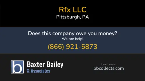 Rfx LLC 100 Commerce Dr Pittsburgh, PA DOT:3814897 MC:203507