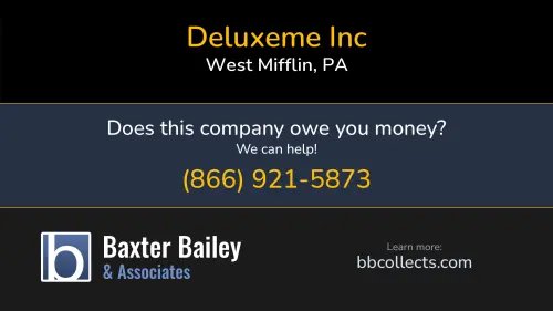Deluxeme Inc 4014 Home St. West Mifflin, PA DOT:4443511 MC:1750027 1 (412) 425-4736